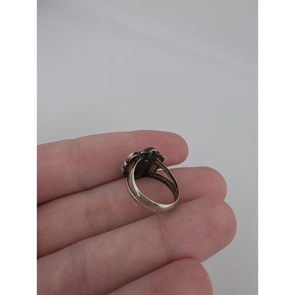 Native American Sterling Silver 925 Turquoise Ring Size 7 - Picture 4 of 6